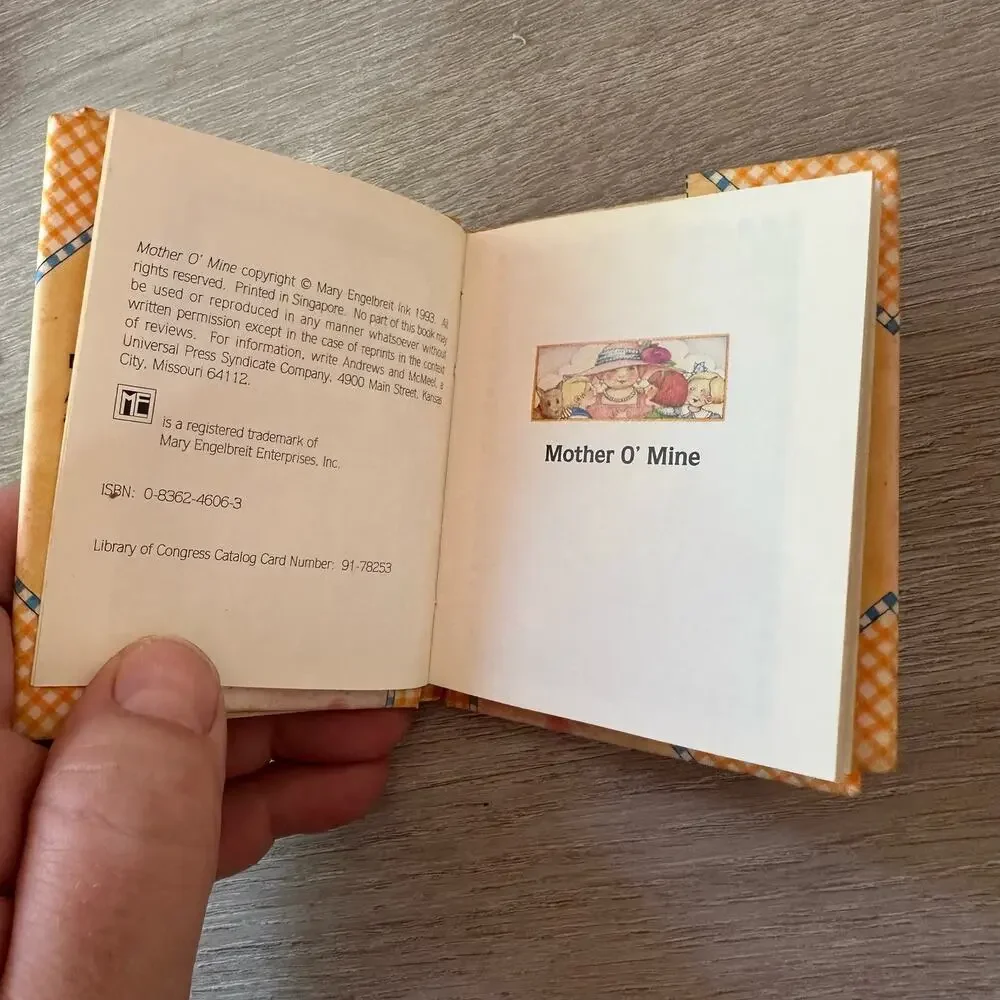 Vintage Mother O' Mine Tiny Mini Book Mary Engelbreit Mother's Day Gift